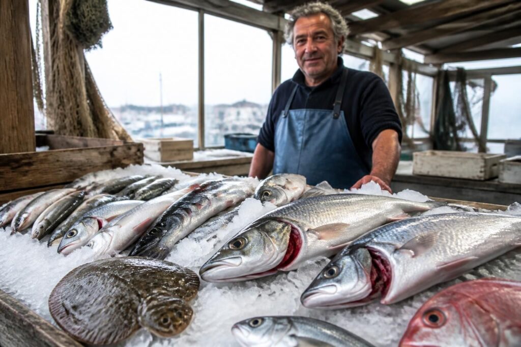 Comment reconnaître un poisson vraiment frais sur un marché breton