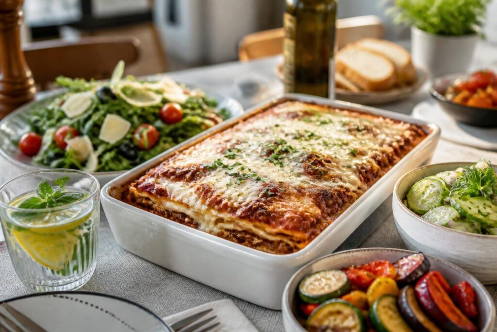 Accompagnements pour lasagnes : suggestions gourmandes et rafraîchissantes