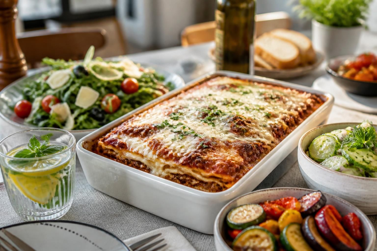 découvrez nos suggestions gourmandes et rafraîchissantes d'accompagnements parfaits pour sublimer vos lasagnes, alliant saveurs équilibrées et fraîcheur.