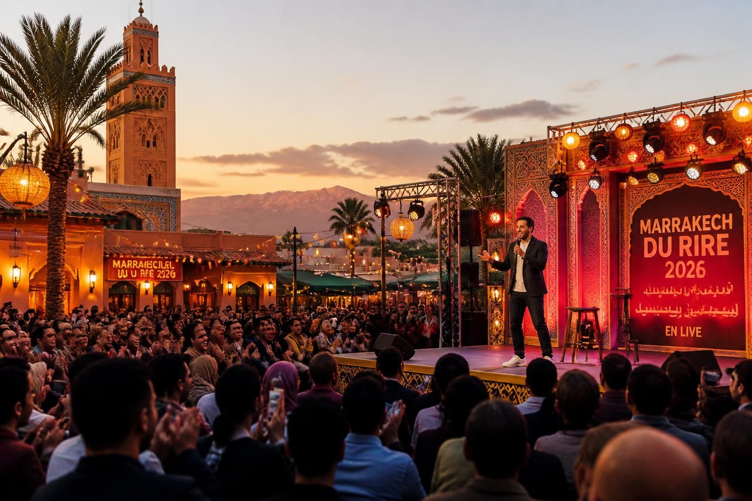 découvrez marrakech du rire 2026, l'événement incontournable pour vivre une explosion de rires au cœur du maroc. ne manquez pas cette édition exceptionnelle pleine d'humour et de moments mémorables.