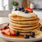 Pancakes au yaourt prêts à déguster sans temps de repos