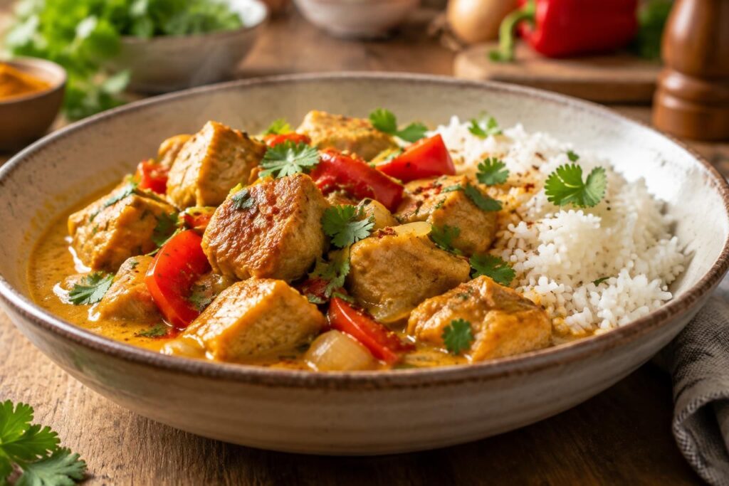 Délicieux sauté de porc au curry : la recette facile et savoureuse
